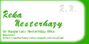 reka mesterhazy business card
